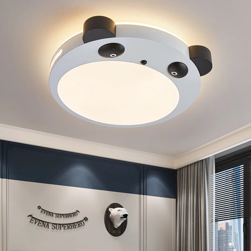 plafonnier led panda pour décoration chambre enfant