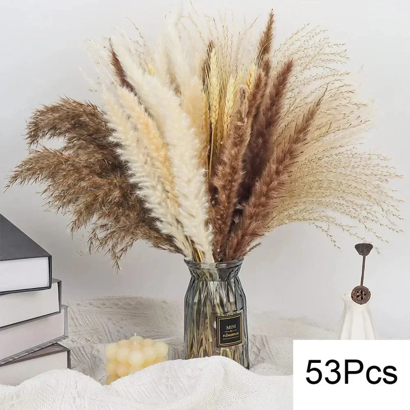 lot de 100 bouquets dherbe de pampa pour décoration bohème mariage