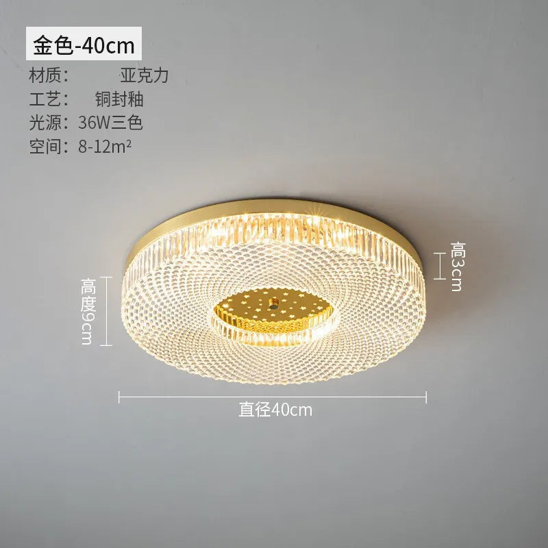 plafonnier moderne à led design créatif en acrylique pour intérieur