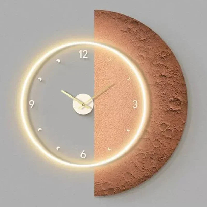 horloge murale à led design moderne pour décoration intérieure