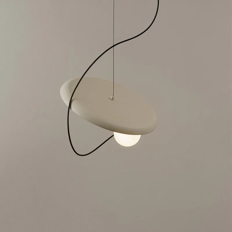 suspension led 3d design avec boule mobile et cordon ajustable