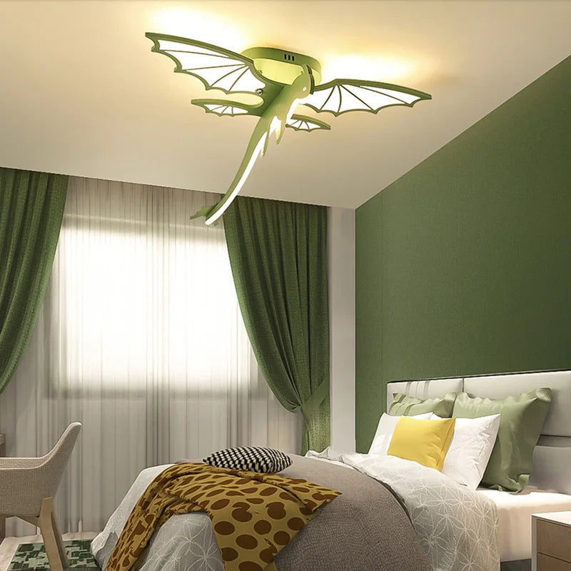 plafonnier dinosaure pour chambre d'enfants design ludique et moderne