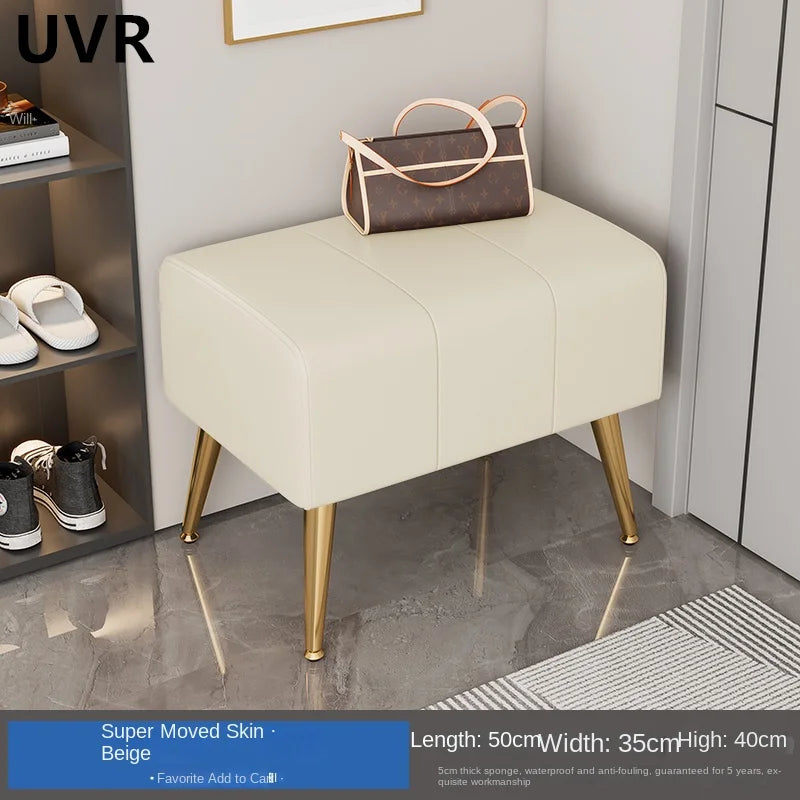 banc à chaussures moderne et luxueux avec assise confortable