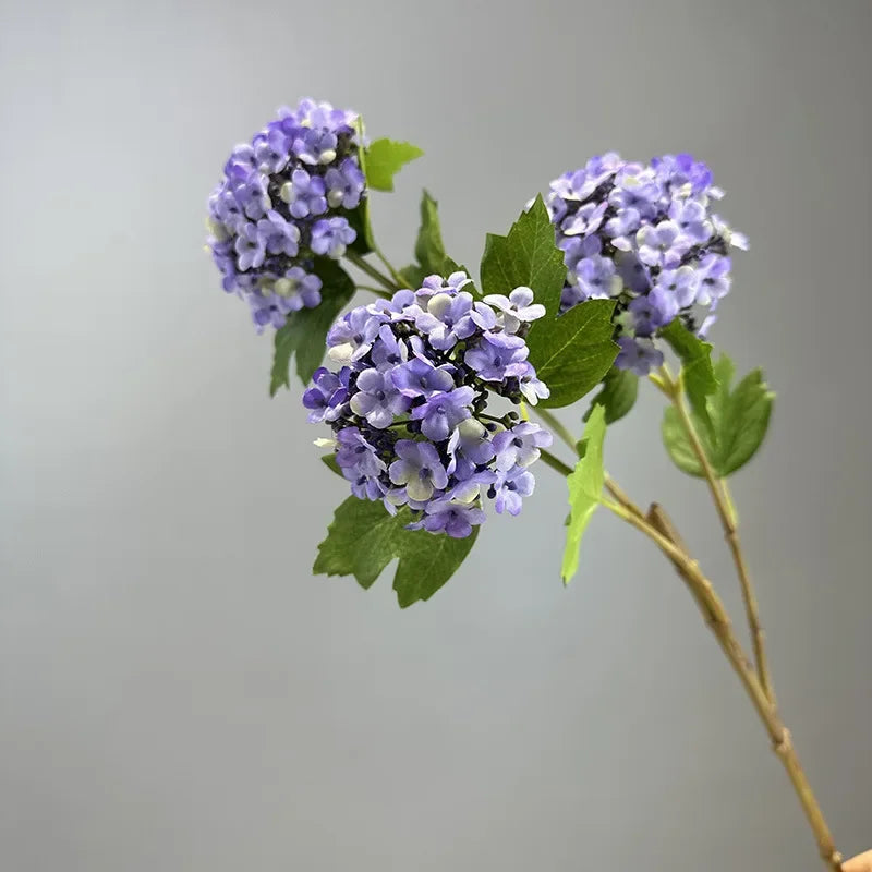 boule de neige florale en soie décoration mariage fausses fleurs hortensia