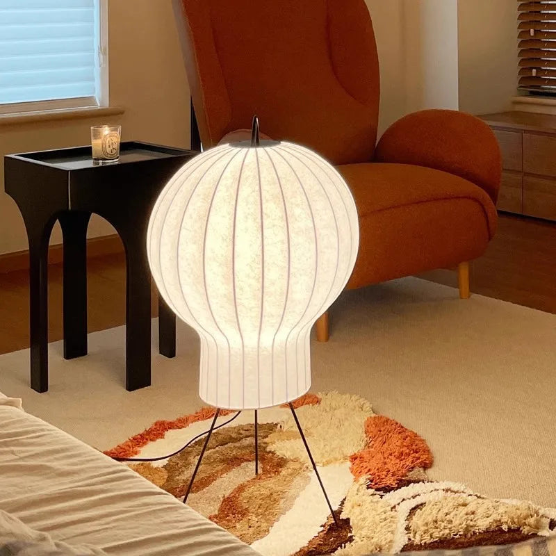 Jellyfish Floor Lamp Silk Standing Light Table Lamps for Bedroom Beside