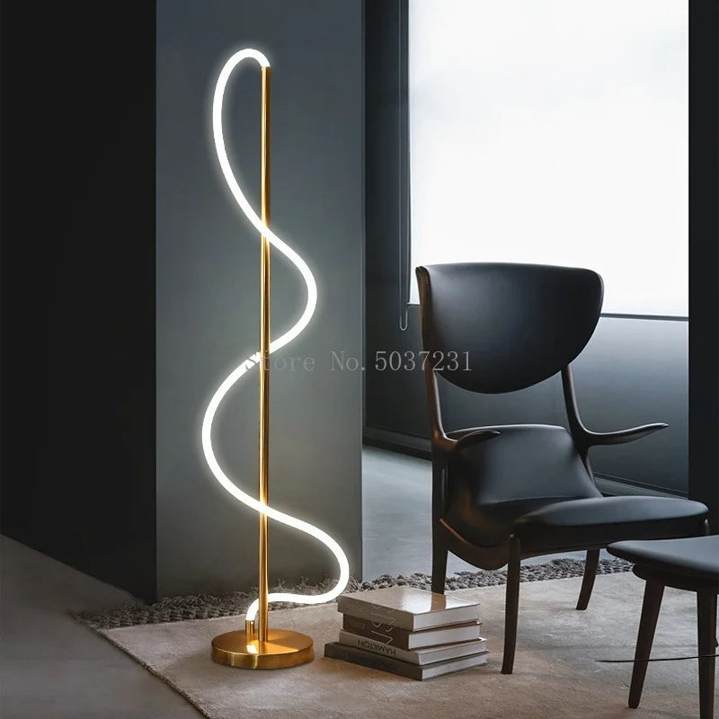 lampadaire led minimaliste nordique créatif pour intérieur moderne