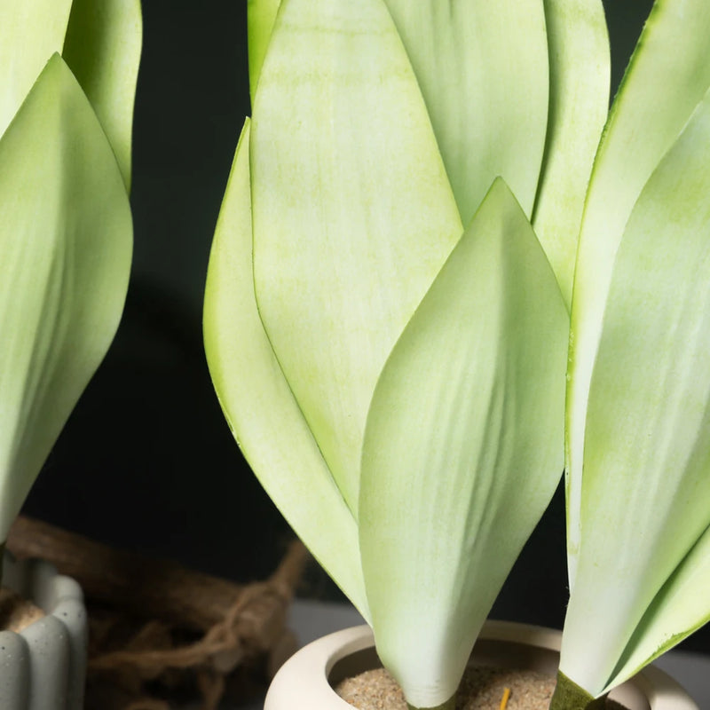 plante tropicale artificielle avec feuilles d'orchidée pour décoration intérieure