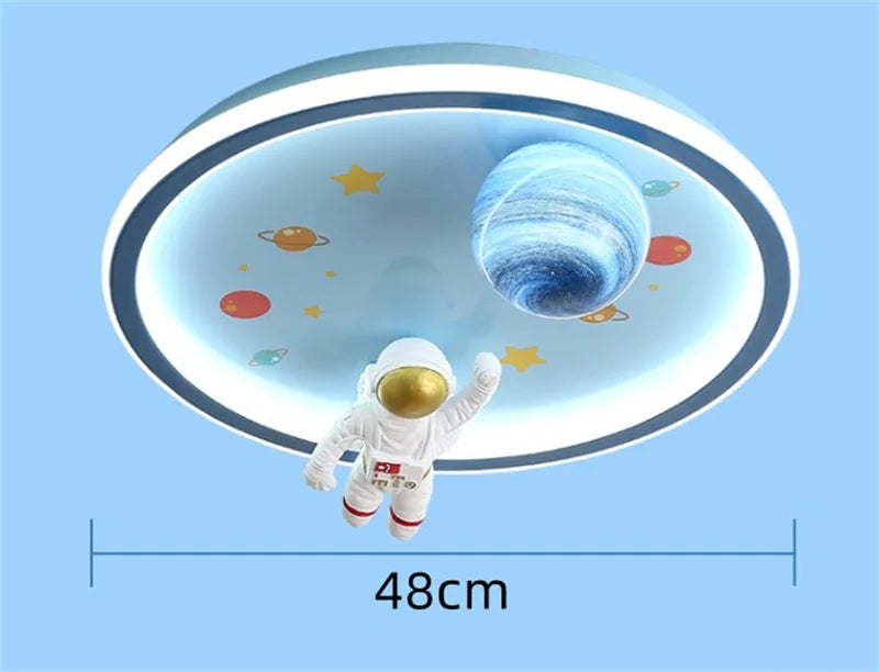 plafonnier led moderne astronaute luminaire décoratif enfant