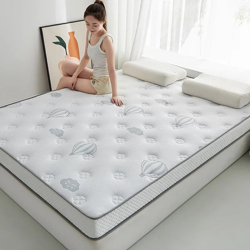 matelas en latex brodé avec mousse à mémoire et support haute densité