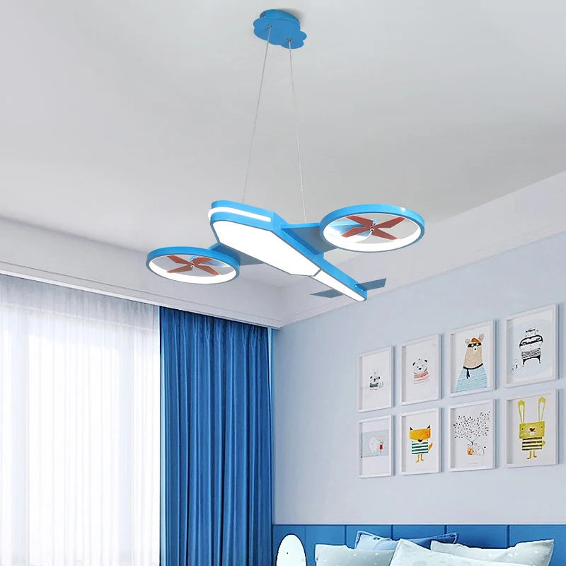 plafonnier avion nordique décoration intérieure lumière dimmable pour enfants