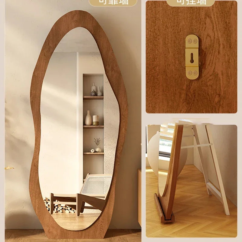 miroir décoratif debout pour maquillage et intérieur