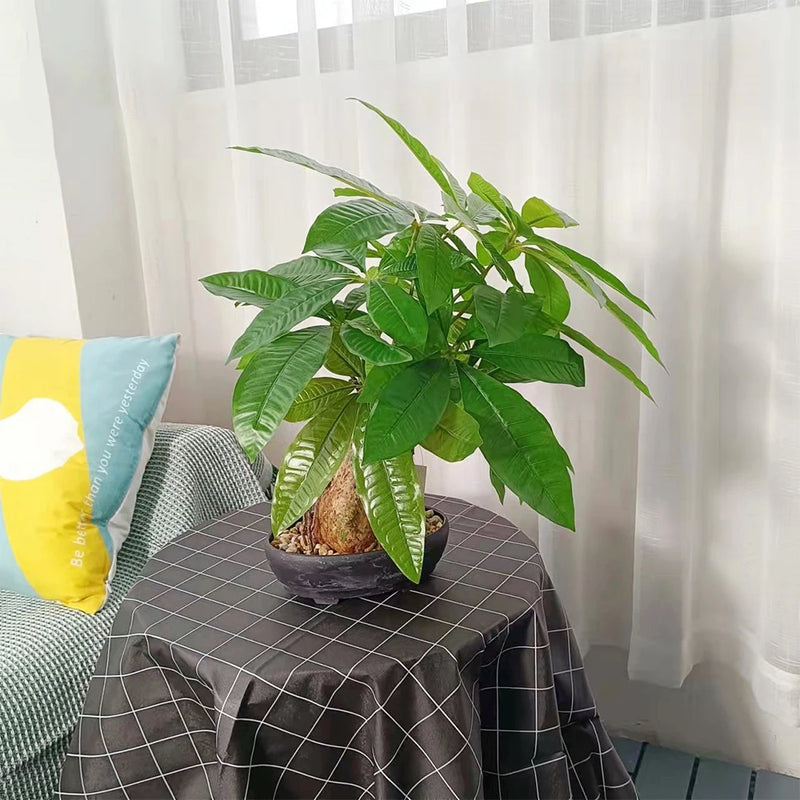 arbre artificiel monstera pot fausses plantes tropicales décoration intérieure