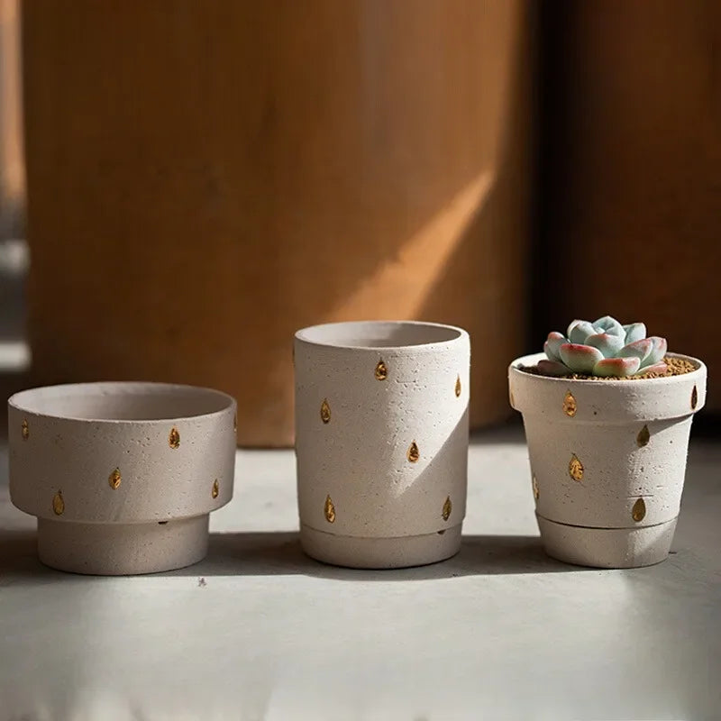 pot de fleurs en céramique pour succulentes style nordique