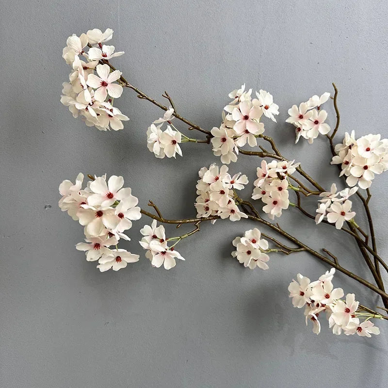 fleurs artificielles longues branches pour décoration intérieure élégante