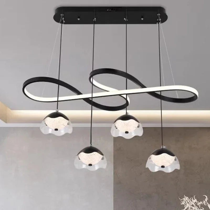 lustre led décoratif moderne pour éclairage intérieur suspendu