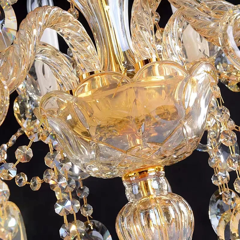 lampe de table en cristal de luxe pour décoration intérieure