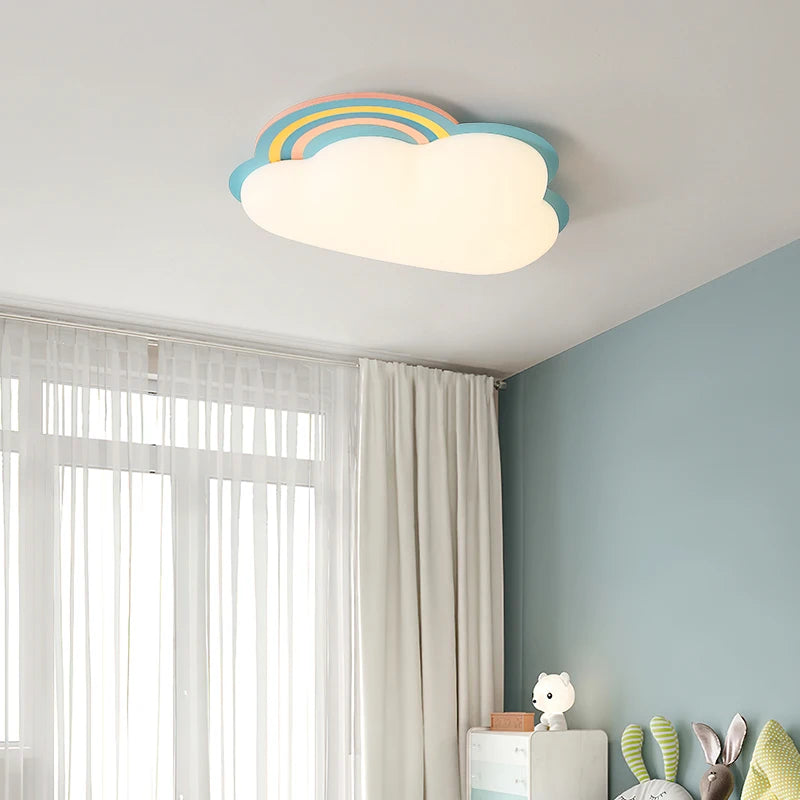 plafonnier nuage arc-en-ciel pour chambre enfant décor créatif