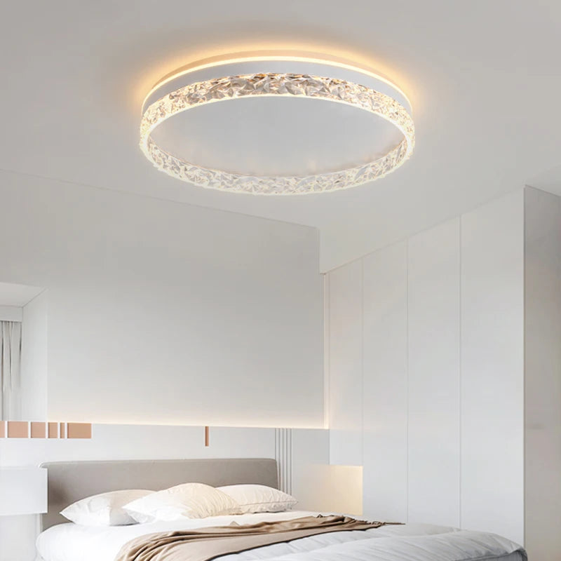 plafonnier moderne luxe diamant design éclairage décoratif intérieur