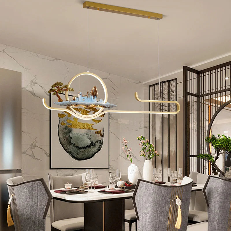 suspension de style chinois pour ambiance zen et moderne