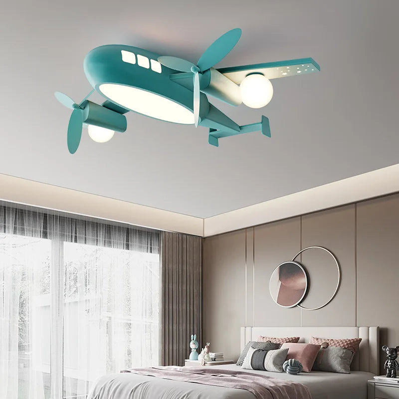 plafonnier avion nordique pour chambre enfant décoration lumineuse