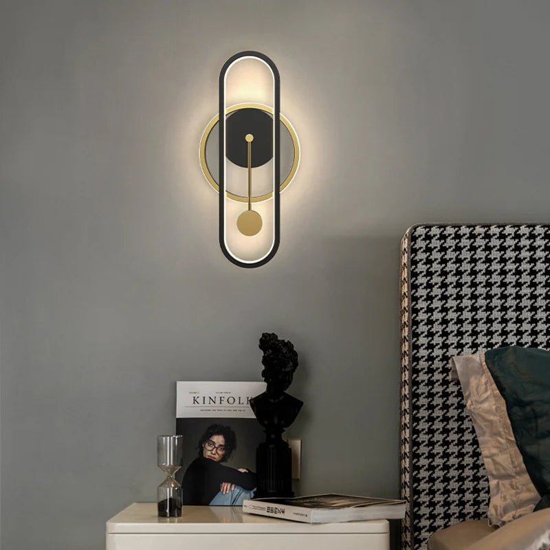 applique murale led ronde moderne décorative pour intérieur