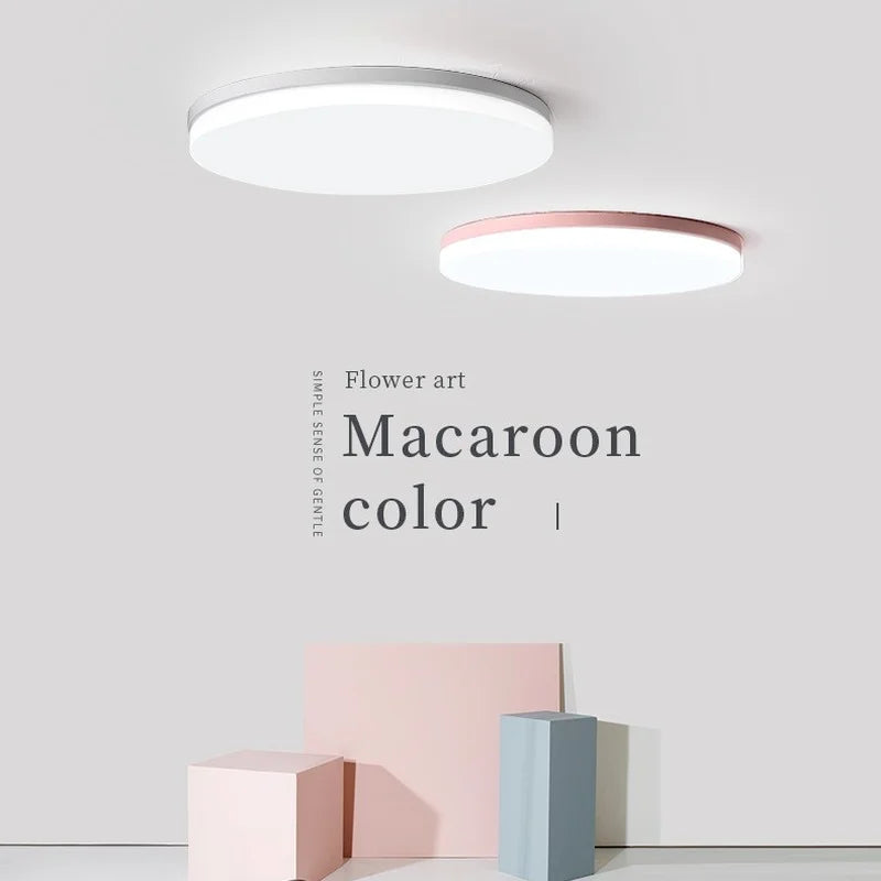 plafonnier led rond multicolore à intensité variable pour intérieur