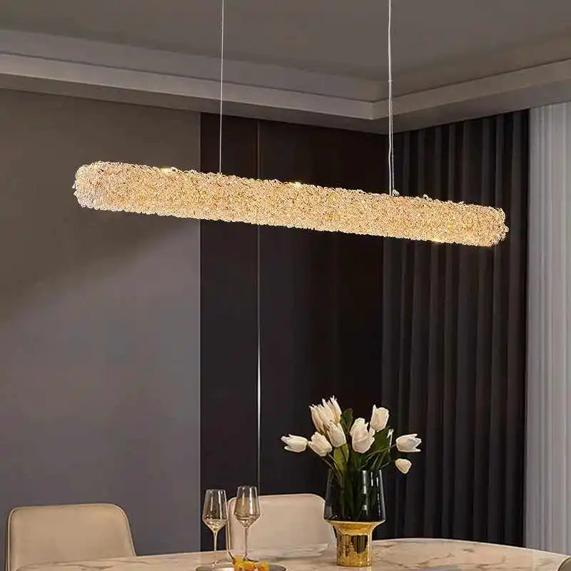 lustre en cristal k9 design élégant pour éclairage moderne