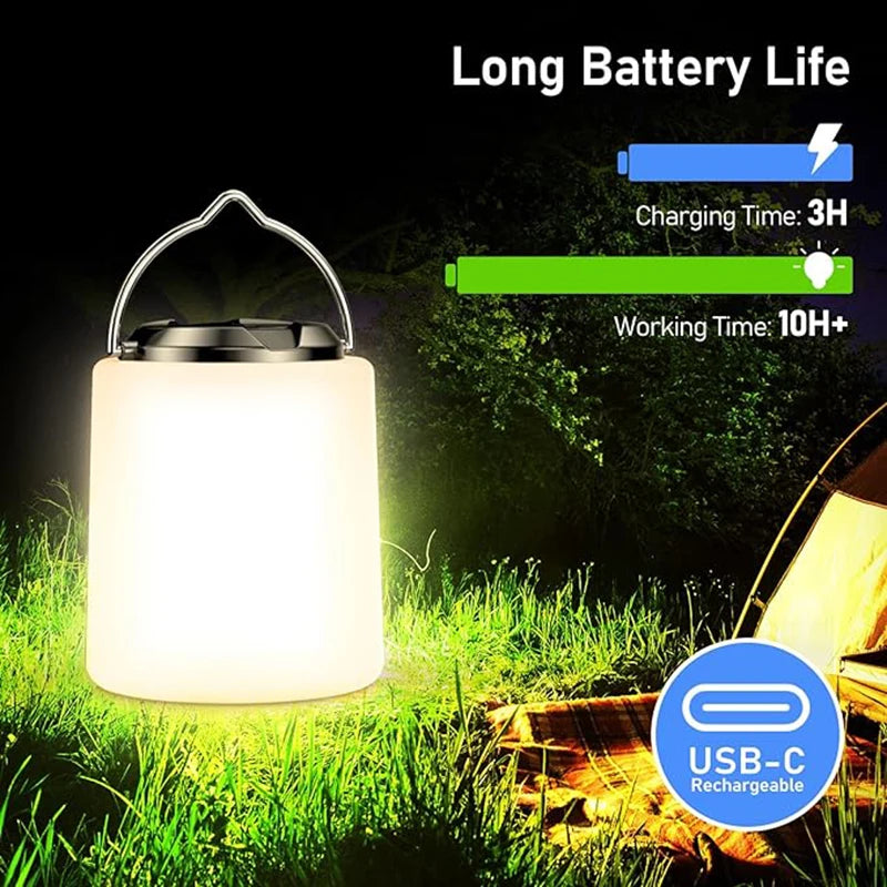 lampe rechargeable usb pour camping et activités extérieures