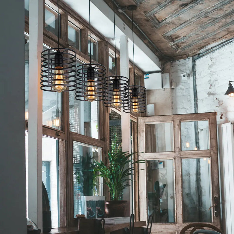 plafonnier moderne à leds style industriel vintage rétro loft