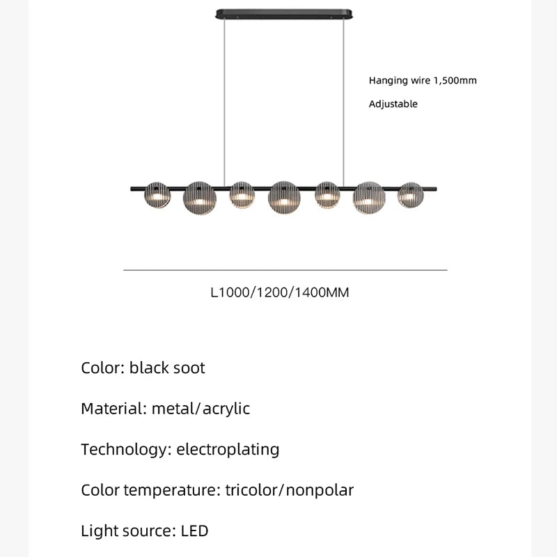 suspension led moderne style minimaliste pour intérieur artistique