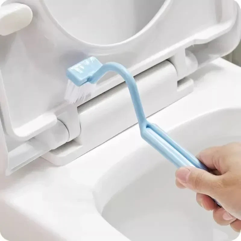 brosse de toilette incurvée à fixation murale avec poils souples