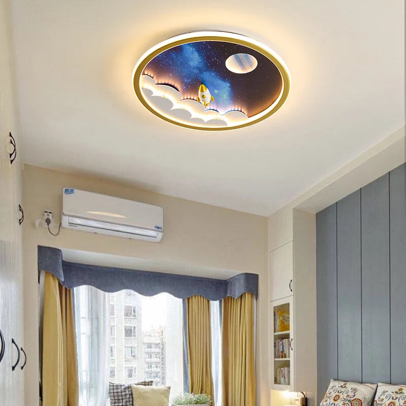 lustre led moderne pour décoration intérieure enfant et étude