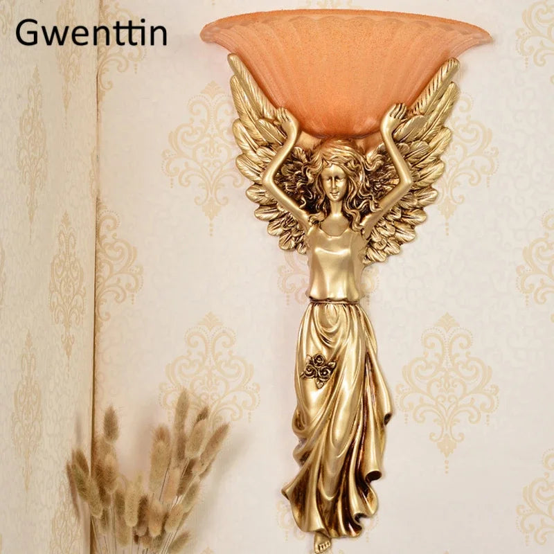 applique murale angel lampe rétro décorative pour intérieur moderne