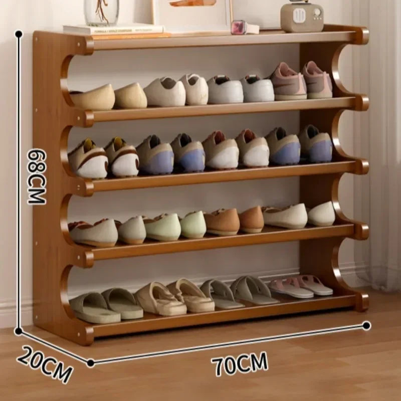 organisateur de chaussures à étagères peu encombrantes pour le rangement intérieur