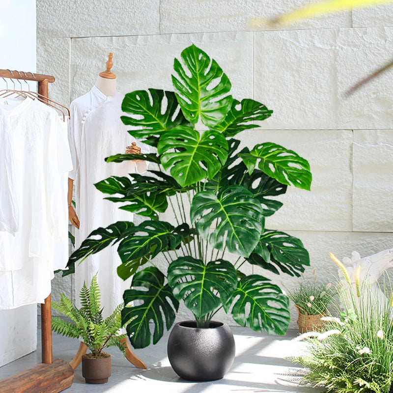 plante monstera artificielle tropicale pour décoration intérieure et extérieure