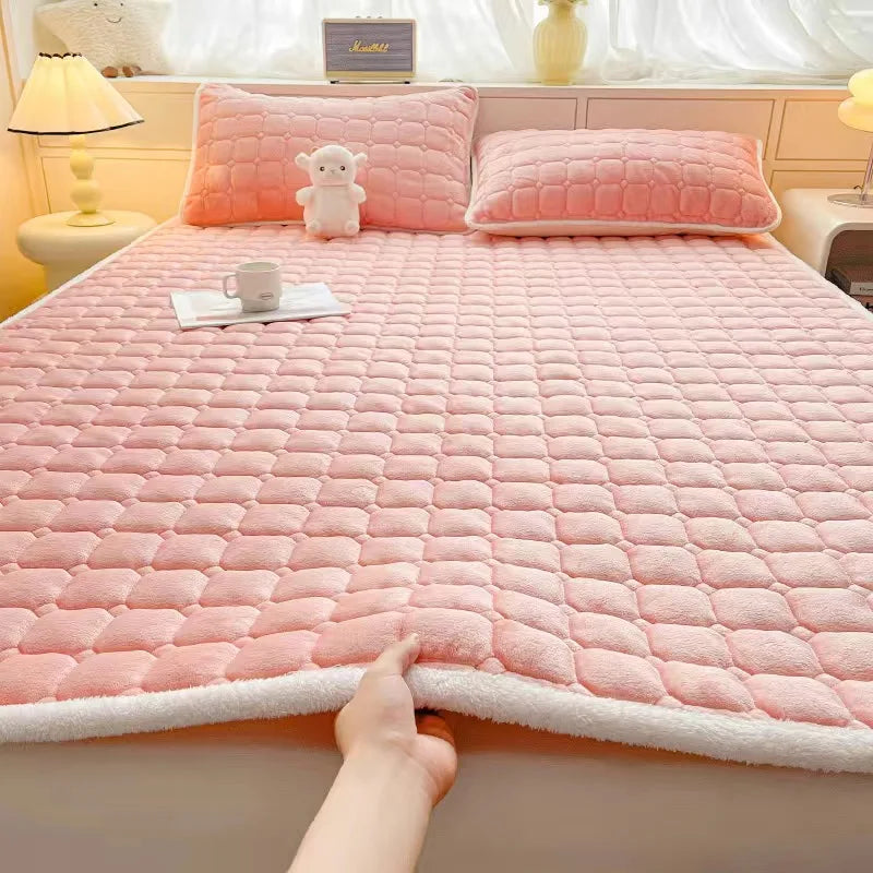 surmatelas en velours chaud épais pour un confort optimal