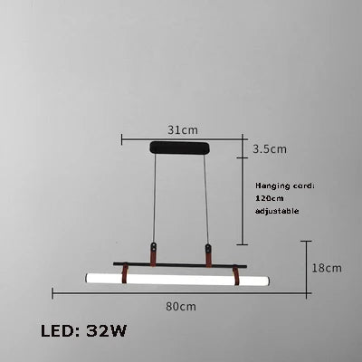 lustre minimaliste à led tendance pour éclairage moderne