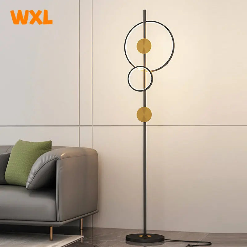 lampadaire led art déco moderne en métal pour intérieur décoratif