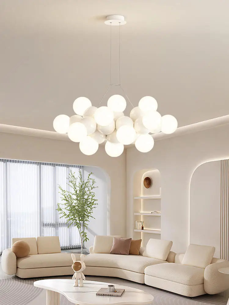 lustre moderne à led en fer pour décoration intérieure