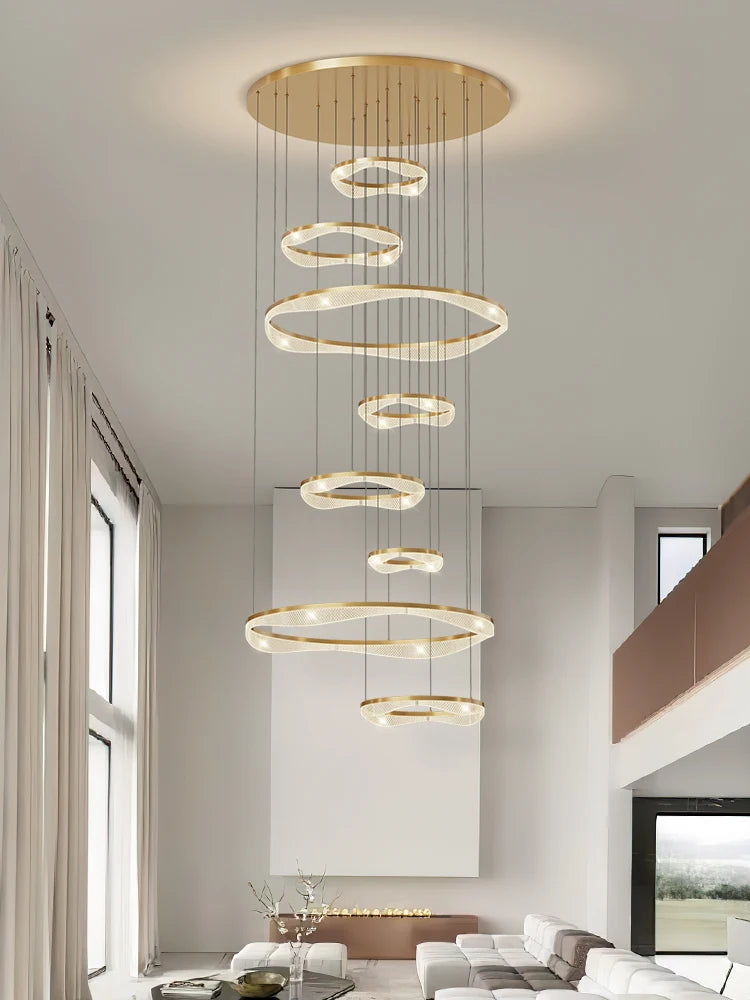 suspension led moderne style nordique pour intérieur élégant