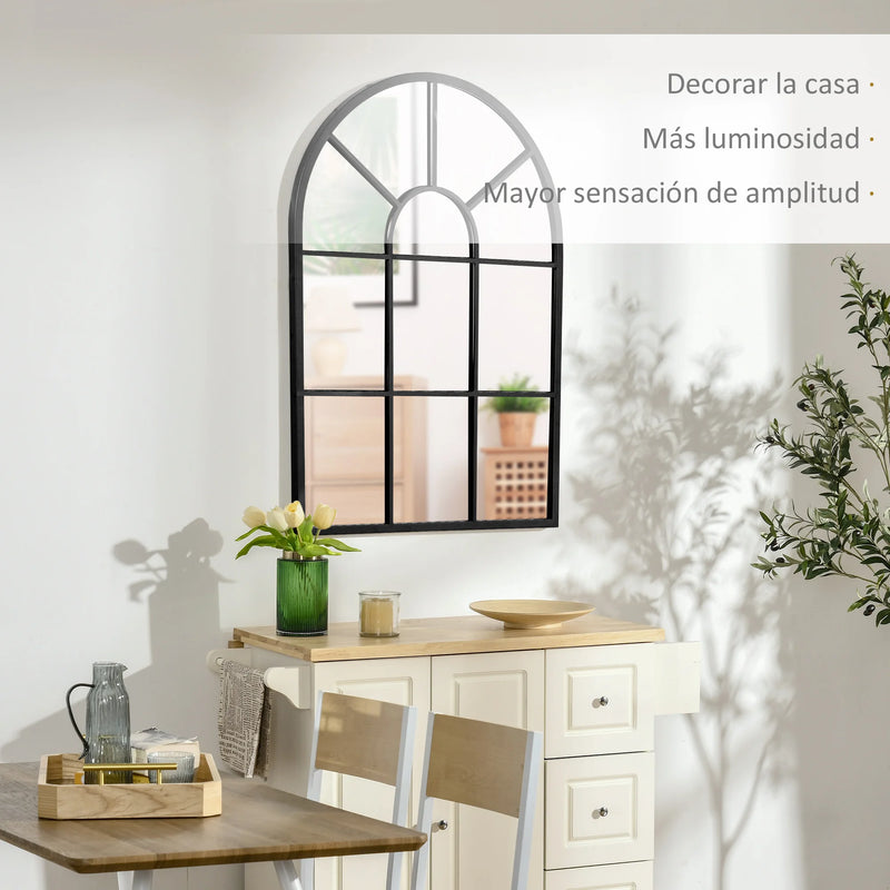 miroir décoratif mural style fenêtre pour intérieur