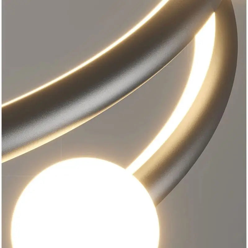 lustre minimaliste en verre design pour éclairage moderne