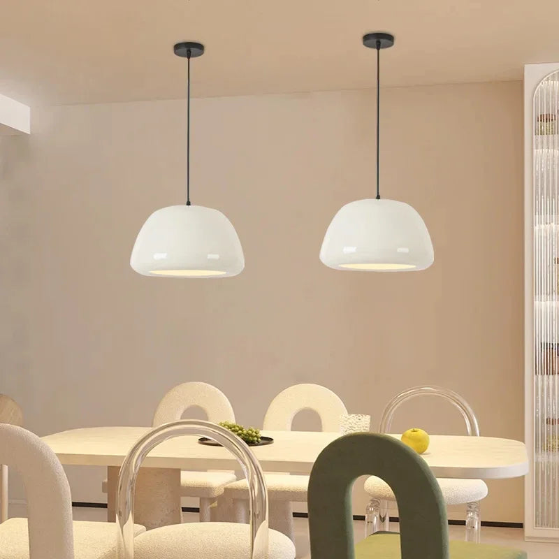 lampe led suspendue design nordique macaron pour décoration intérieure