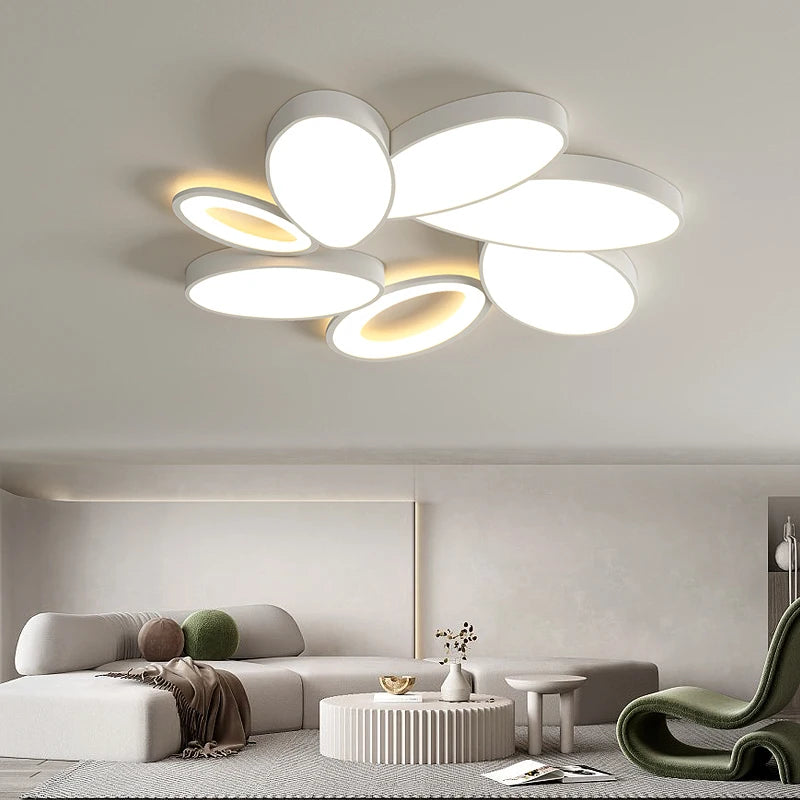 lustre moderne à leds pour décoration intérieure élégante et luxueuse