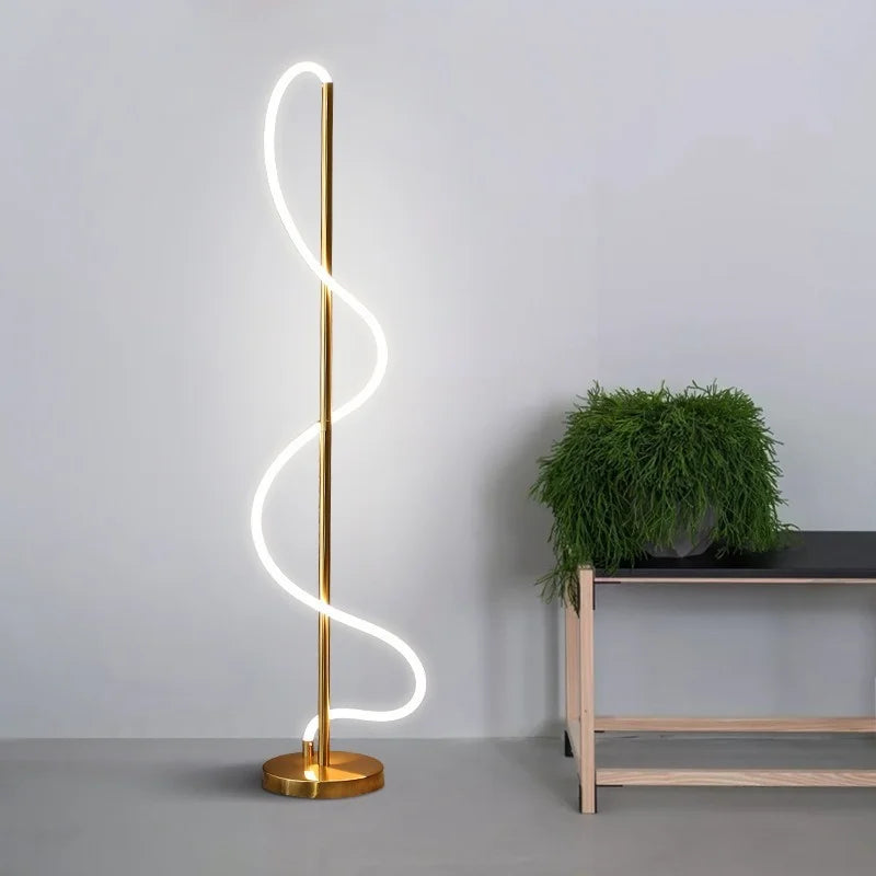 lampadaire led minimaliste nordique créatif pour intérieur moderne