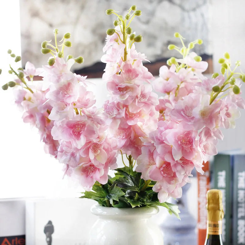 fleurs artificielles delphinium hyacinth pour décoration mariage