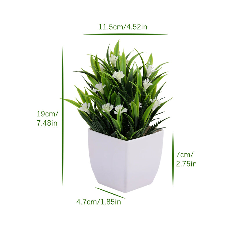 plante artificielle en pot pour décoration de bureau et jardin