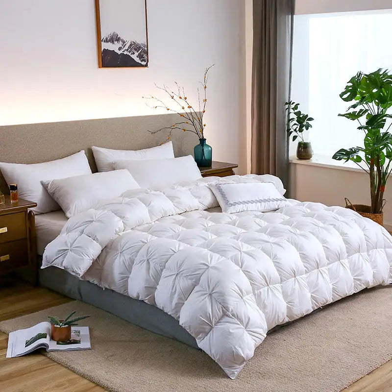 couette en duvet d'oie luxe épaisse pour hiver