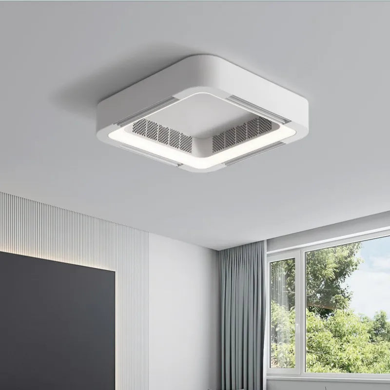 plafonnier led moderne avec ventilateur et télécommande