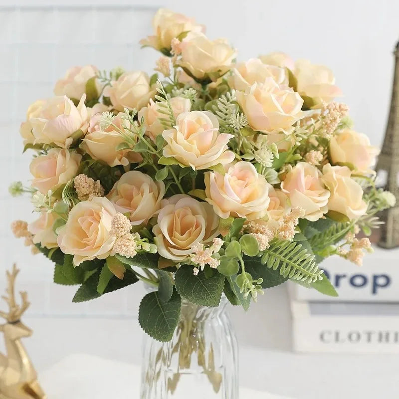 bouquet de pivoines artificielles pour mariage et décoration intérieure